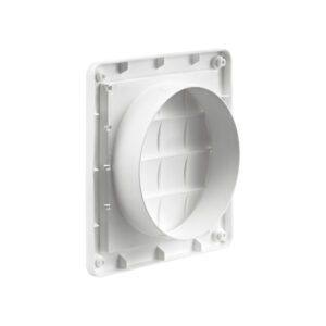 Lambro 361W 6 Inch White Plastic Exhaust Wall Louvered Vent