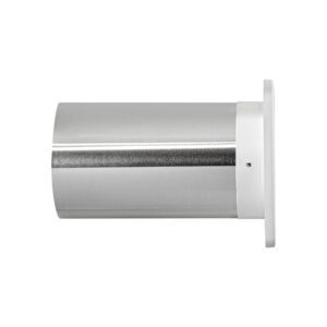 Lambro 361WTP-R 6 Inch White Plastic Wall Exhaust Louvered Bath Fan Vent – 11 Inch Pipe (Retail)