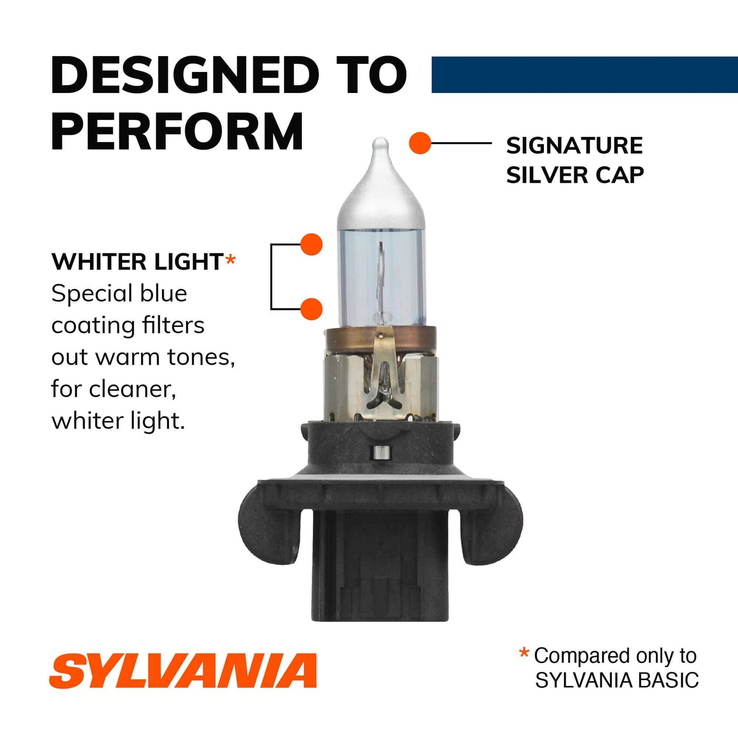 Sylvania Automotive 36234 Sylvania H13 Silverstar Halogen Headlight Bulb, 1 Pack