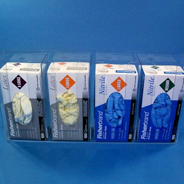 SOS Cleanroom Cleanroom Exam Glove 4-Box Dispenser (Holds Boxes Vertically)