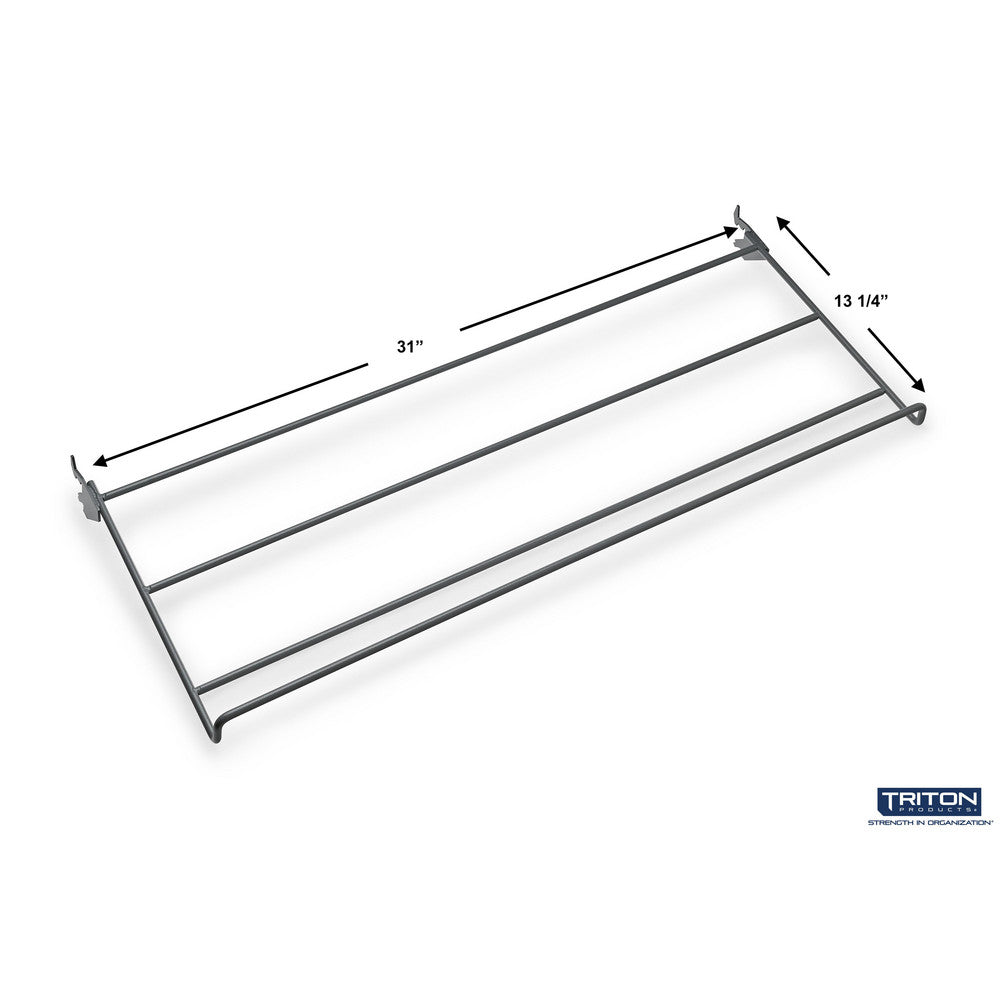 Triton Products 1765 31'' W  x 2'' H x 13-1/4''D Shoe and Boot Rack