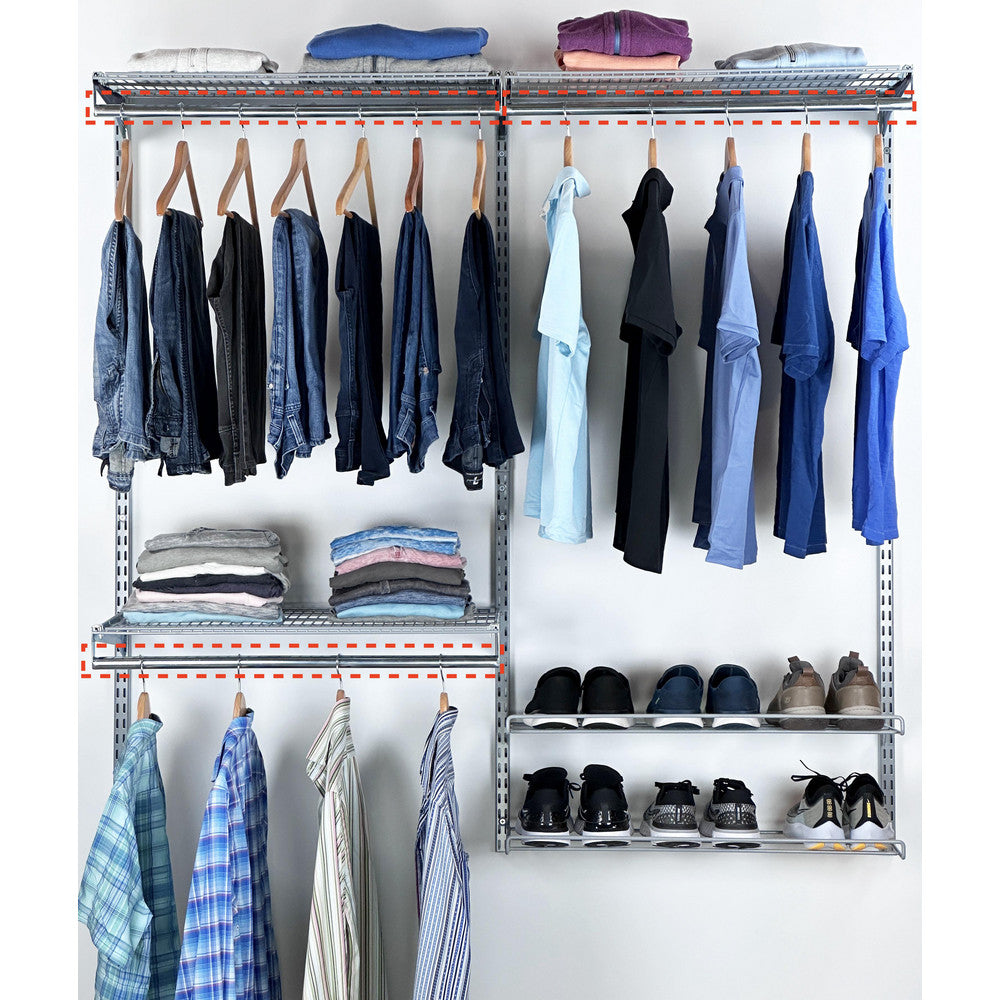 Triton Products 1721 31" L Clothes Rod attaches to 1720 shelf