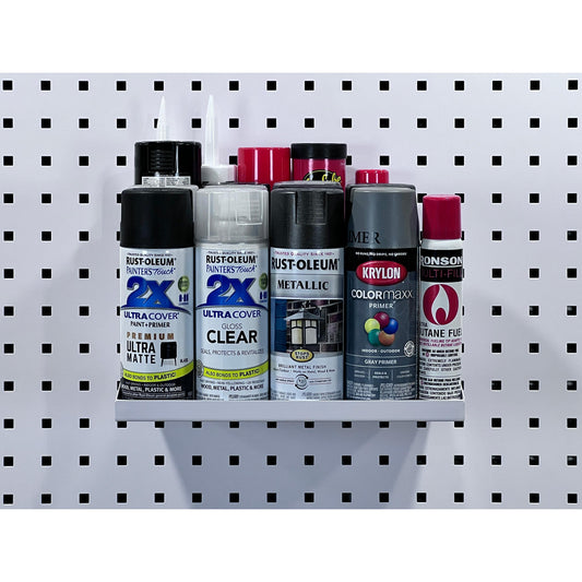 Triton Products 56120-WHT 12" W x 10" D White LocHook Shelf w/Garment Hanger