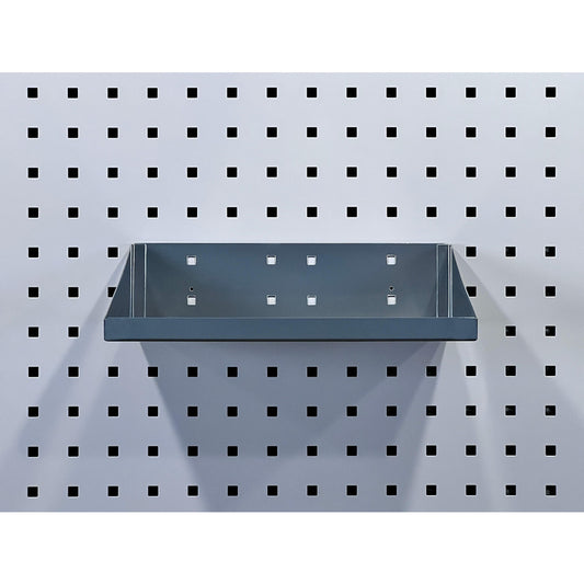 Triton Products 56120-SLV 12" W x 10" D Silver LocHook Shelf w/Garment Hanger