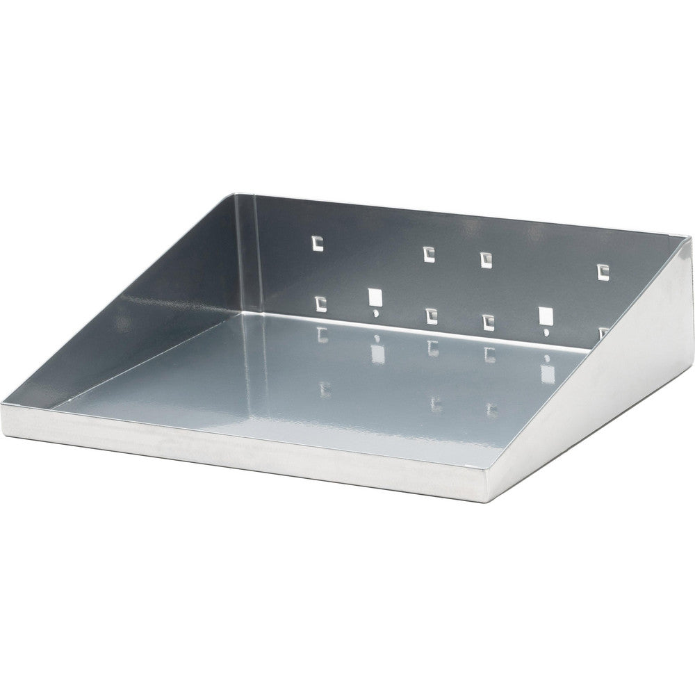 Triton Products 56120-SLV 12" W x 10" D Silver LocHook Shelf w/Garment Hanger