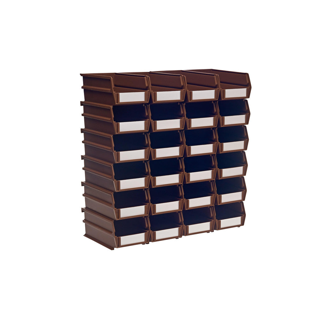 Triton Products 3-220BR 7-3/8" L x 4-1/8" W x 3" H Brown Bin 24 CT