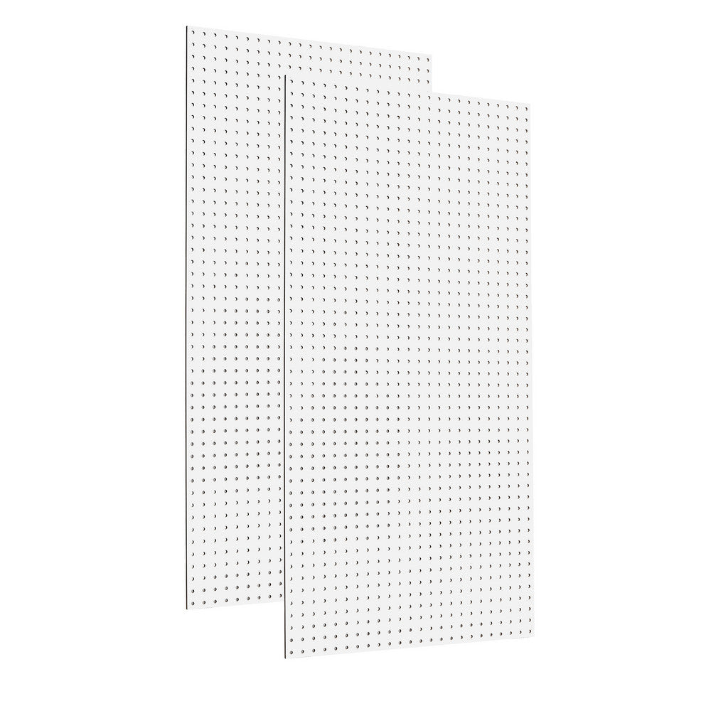 Triton Products TPB-2W (2) 24" x 48" x 1/4"  White HDF Pegboards