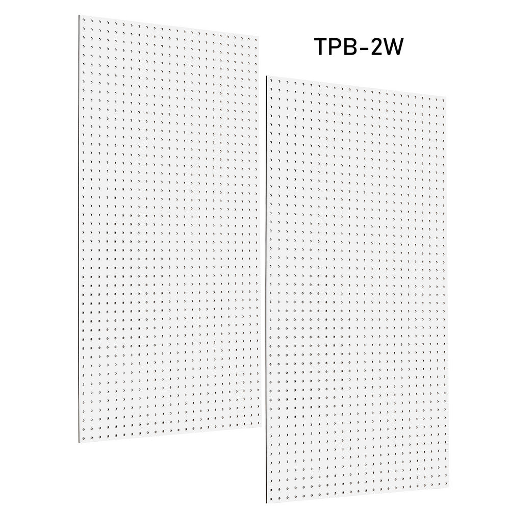 Triton Products TPB-2W (2) 24" x 48" x 1/4"  White HDF Pegboards
