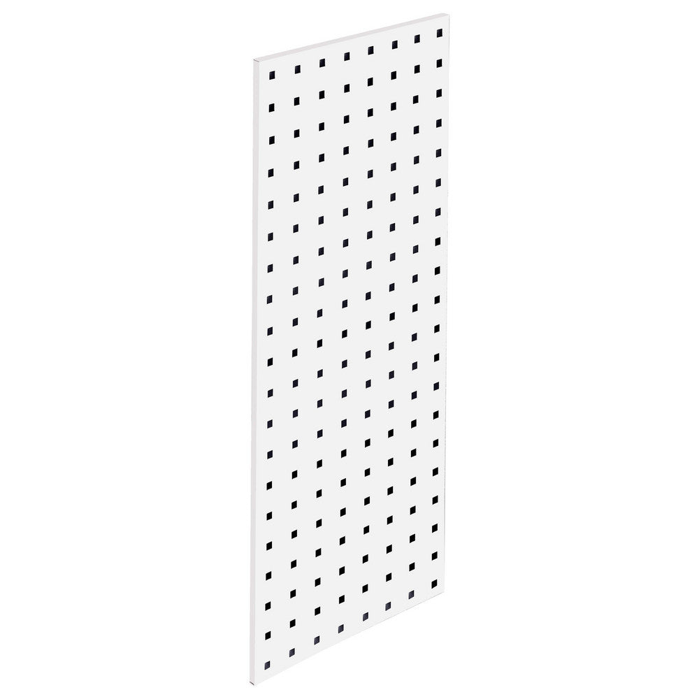 Triton Products LBS-3W 30" x 12"  Steel Sq Hole Pegboard Strip-White