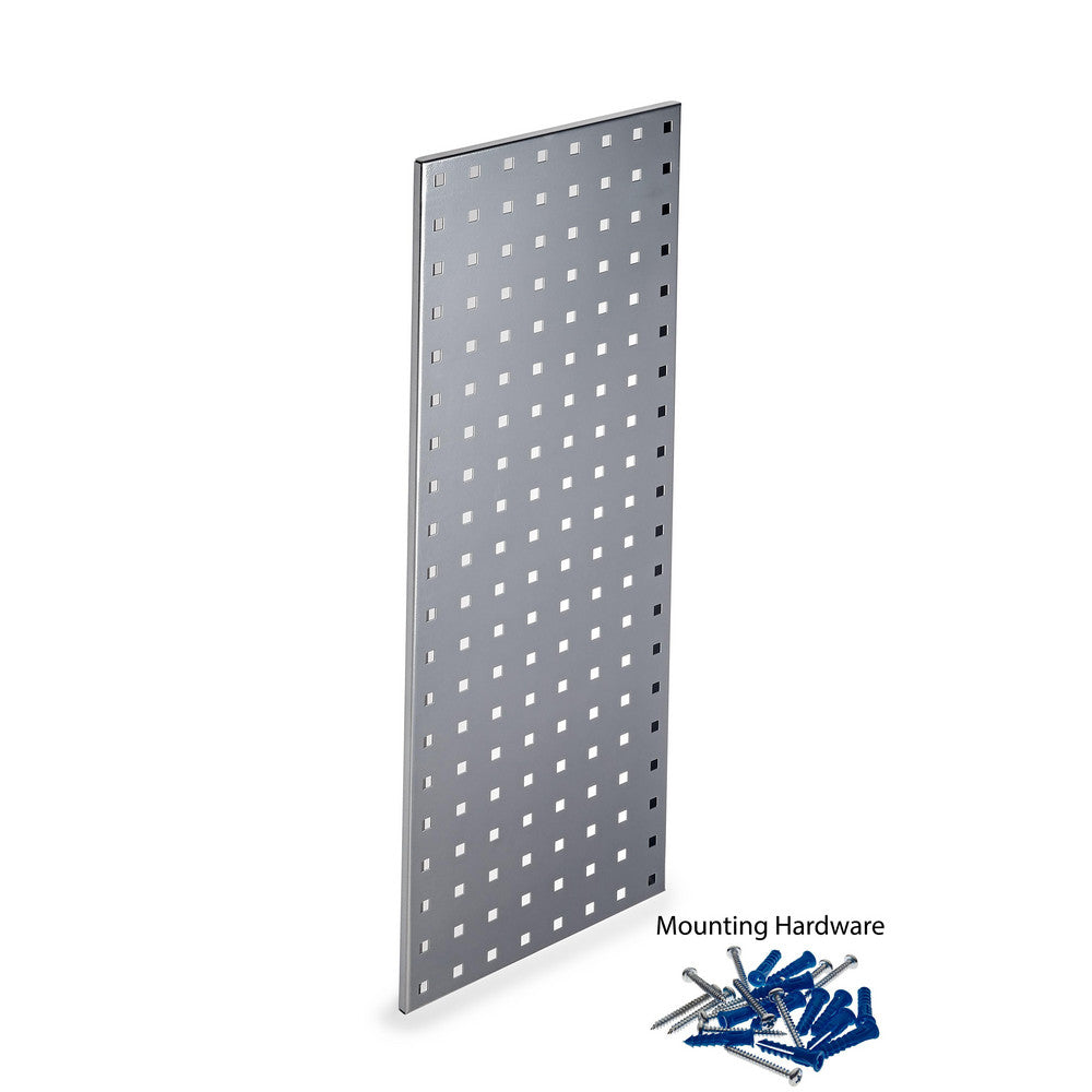 Triton Products LBS-3S 30" x 12"  Steel Sq Hole Pegboard Strip-Silver