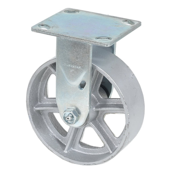 Vestil CST-VE-6X2MA-R Semi Steel Rigid Caster 6 In. x 2 In. 1,200 Lb. Capacity Silver