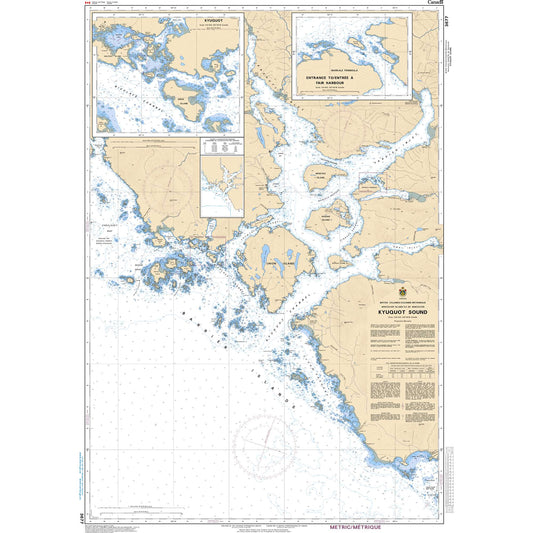 Paradise Clay CAN3677 CHS Chart Kyuquot Sound