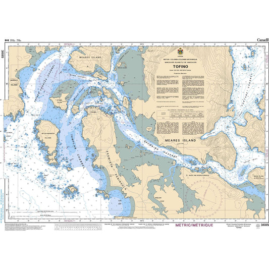 Paradise Clay CAN3685 CHS Chart Tofino