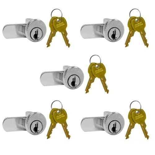 Mailboxes 3690-5 Standard Locks - Replacement for Salsbury 4B+ Horizontal Mailbox Door with 2 Keys per Lock - 5 Pack