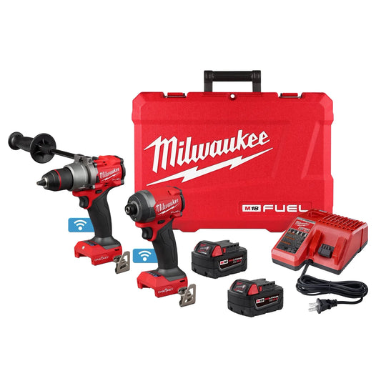 Milwaukee Tool 3696-22 M18 FUEL™ 2-Tool Combo Kit w/ ONE-KEY™, 1 EA