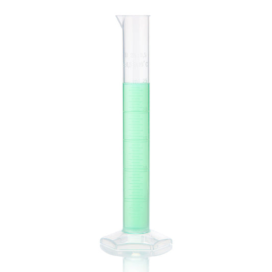 Globe Scientific 3701-25 Cylinder Measuring Diamond Essentials Class B PP Molded Graduations tall form 25mL
