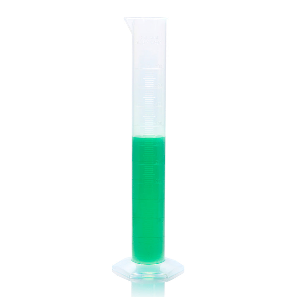 Globe Scientific 3701-500 Cylinder Measuring Diamond Essentials Class B PP Molded Graduations tall form 500mL