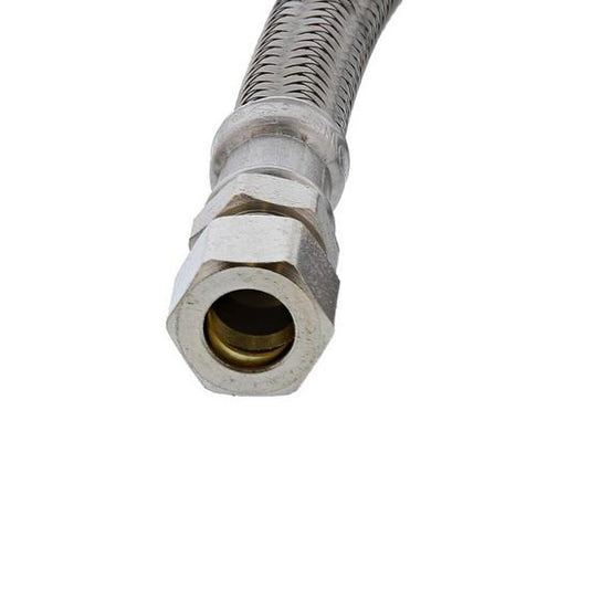 Jones Stephens S04243 3/8" OD x 3/8" Compression x 30” Braided Stainless Steel Delta® Style Faucet Connector
