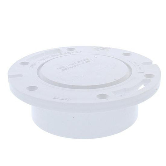 Jones Stephens C50400 4" PVC Closet Flange with Knockout