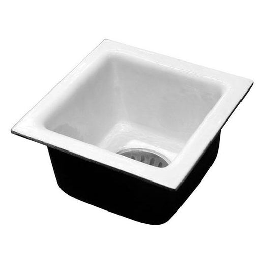 Jones Stephens S55123 3" Porcelain Floor Sink - 6" Deep