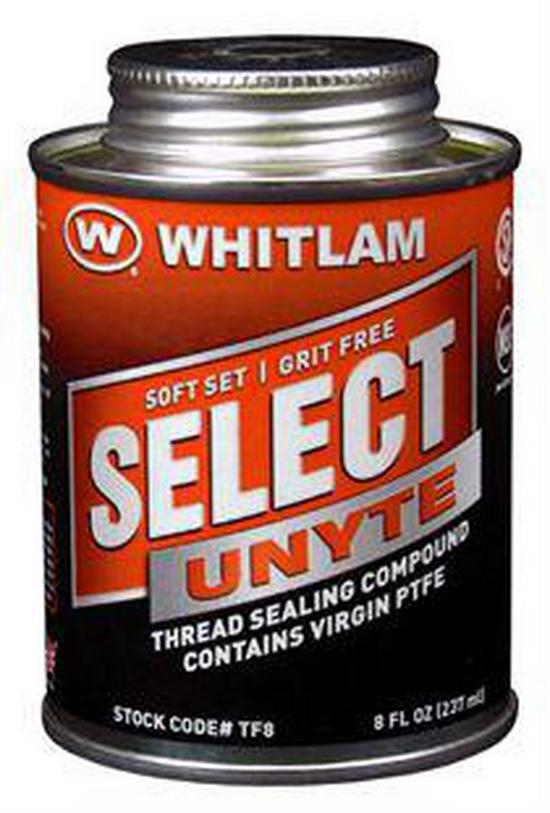 Jones Stephens S95712 1/2 Pint, Whitlam "Select Unyte" Teflon Pipe Joint Compound, Carton of 24