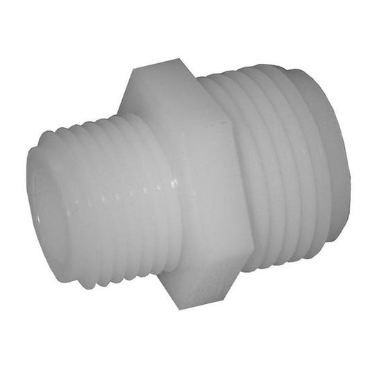 Jones Stephens N09001 3/4" MHT x 1/2" MPT Nylon Garden Hose Adapter