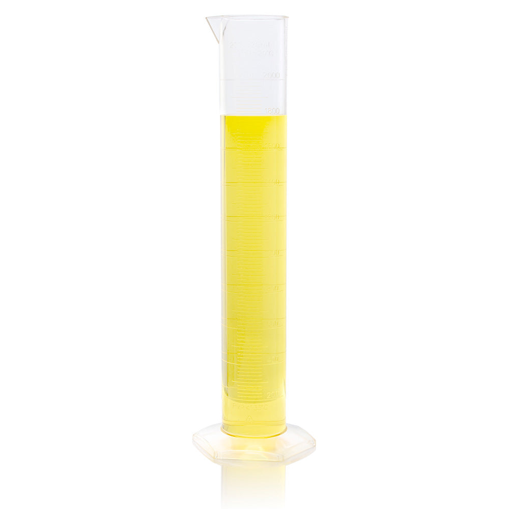 Globe Scientific 3703-250 Cylinder Measuring Diamond Essentials Class B PMP Molded Graduations tall form 250mL