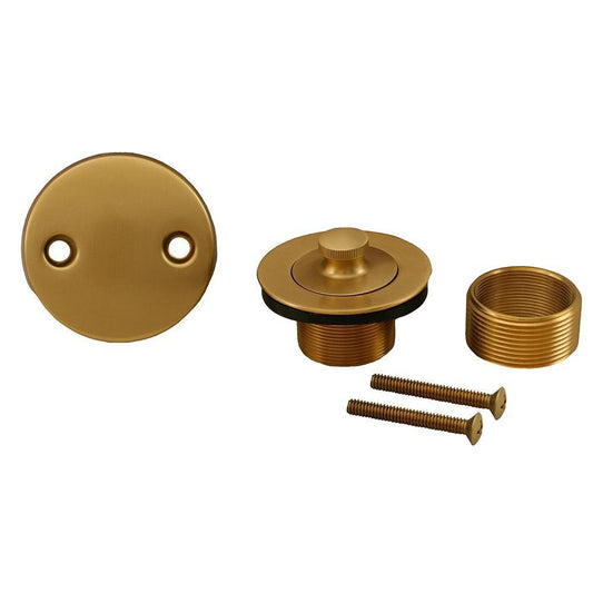 Jones Stephens B5155BB Brushed Bronze Two-Hole Lift and Turn Tub Drain Trim Kit