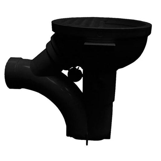 Jones Stephens D50600 2" ABS Solvent Weld Floor Drain with Trap and Full Plastic Grate