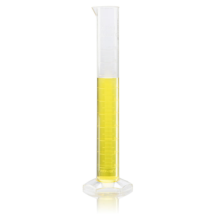Globe Scientific 3705-100 Cylinder Measuring Diamond Essentials Class A PMP Molded Graduations tall form 100mL