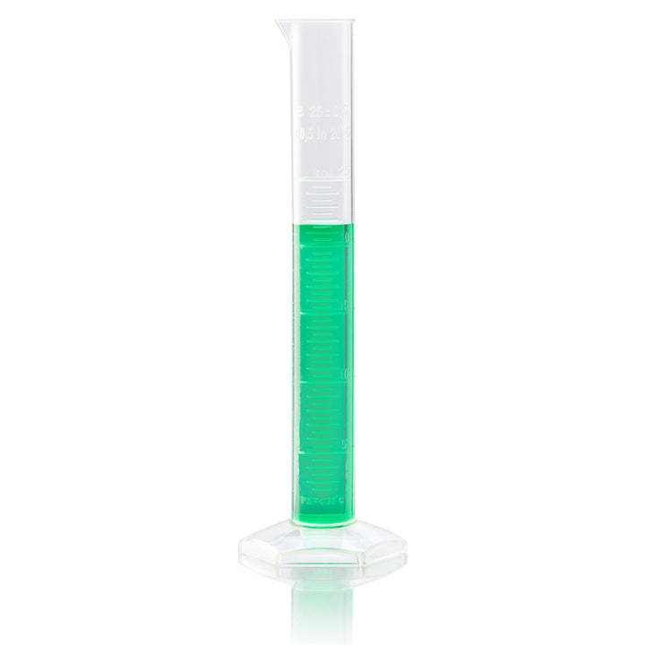 Globe Scientific 3705-100 Cylinder Measuring Diamond Essentials Class A PMP Molded Graduations tall form 100mL