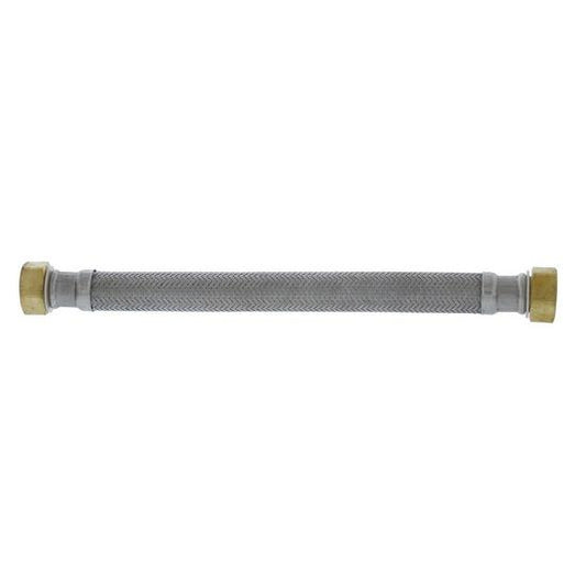 Jones Stephens S04350 3/4" FIP x 12" Braided Stainless Steel Water Heater Connector