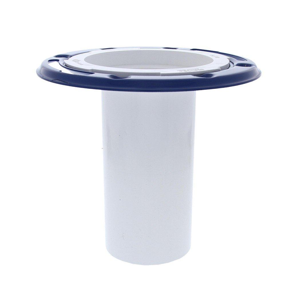 Jones Stephens C50304 3" PVC Closet Flange with 6" Barrel and Metal Ring