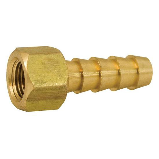 Jones Stephens G26068 3/8" x 1/2" Brass Hose Barb x FIP Adapter