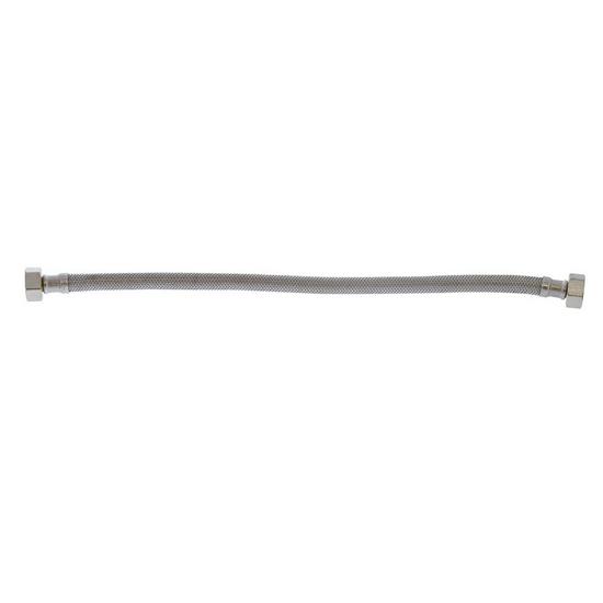 Jones Stephens S04212 1/2" FIP x 1/2" FIP x 16” Braided Stainless Steel Faucet Connector