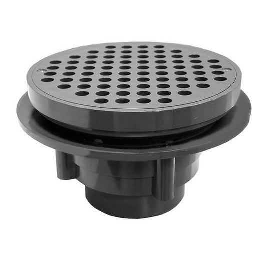 Jones Stephens D49820 2" x 3" Heavy Duty Traffic PVC Floor Drain with 8-1/2" Pan