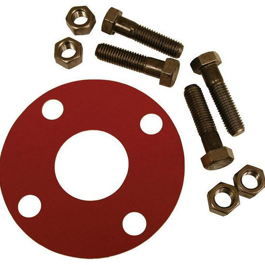 Jones Stephens G51108 8" Red Rubber Full Face Gasket Kit, 3/4" x 3-1/2" Bolt Size