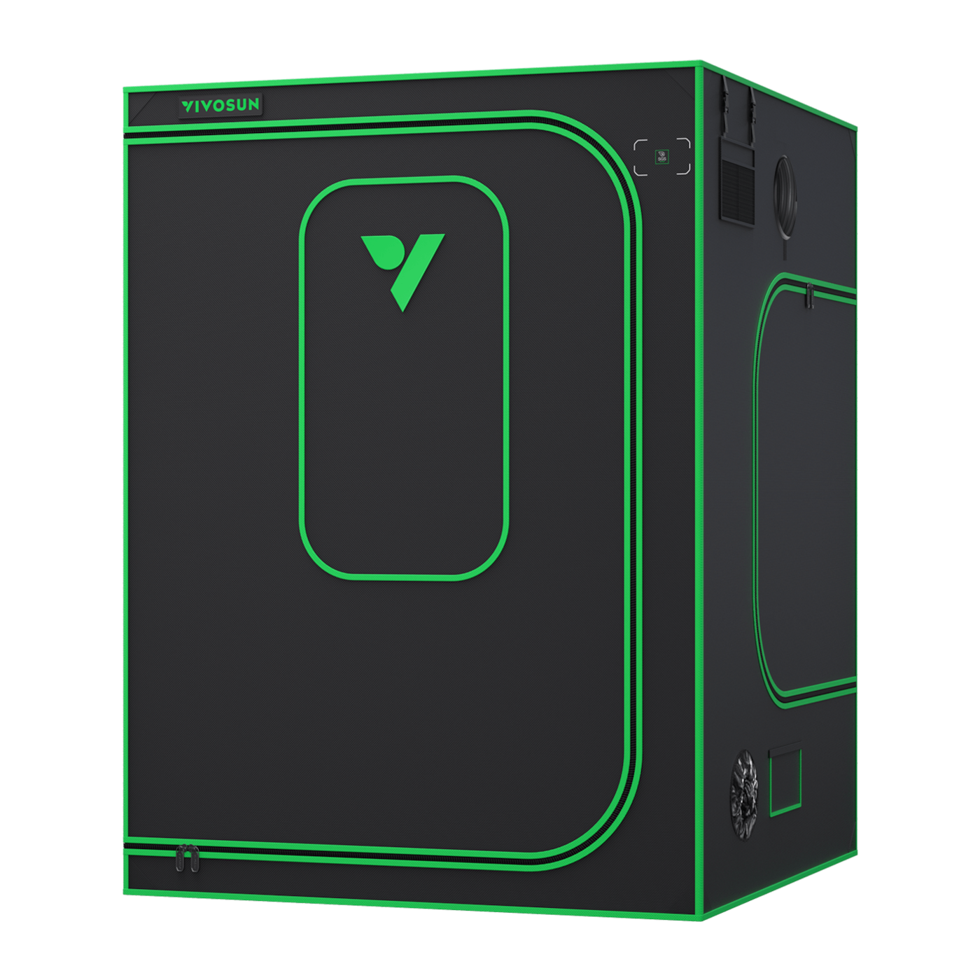 Vivosun Grow Tent Pro 5x5 P558, 6-10 Plants Use, Large Front Window, 60' x 60' x 80', For Indoor Plants Growing