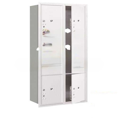 Mailboxes 3716D-6PCFP Recessed Mounted 4C Horizontal Mailbox (Includes Master Commercial Locks)