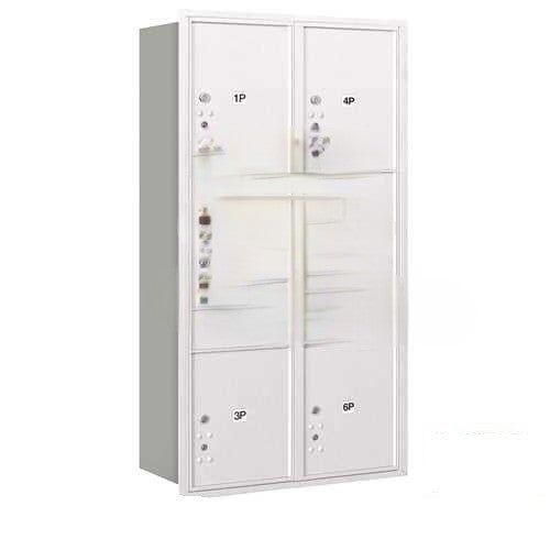 Mailboxes 3716D-6PCRU Recessed Mounted 4C Horizontal Mailbox - Maximum Height Unit (57 1/8 Inches) | KPaul VA Certified, Service-Disabled Veteran-Owned Small Business.