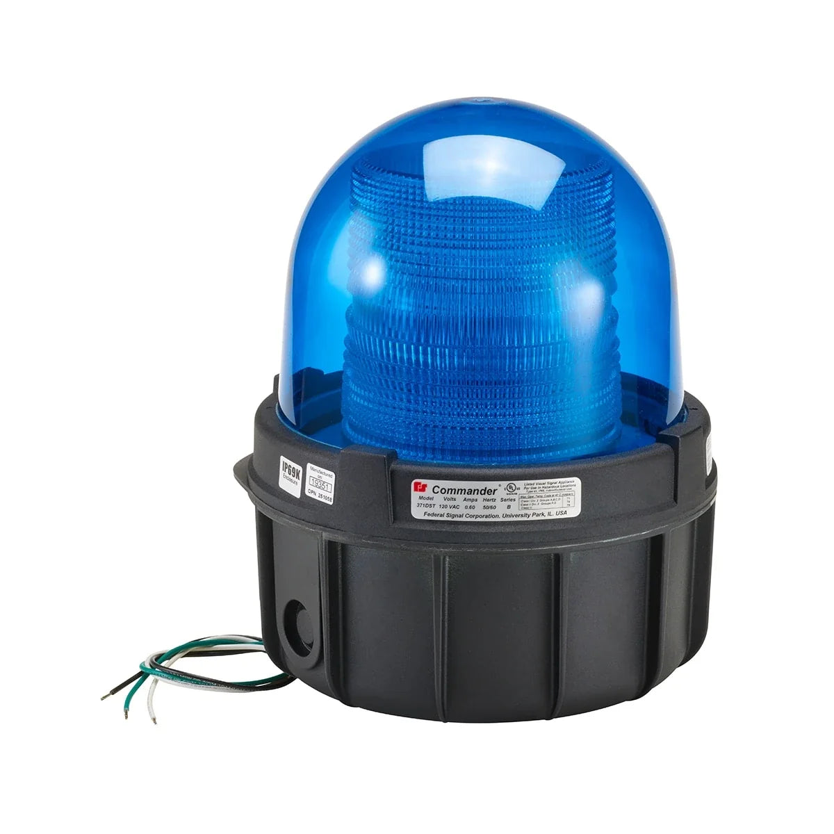 Federal Signal 371DST-120B Commander® Double Strobe Hazardous Location Lights, Blue