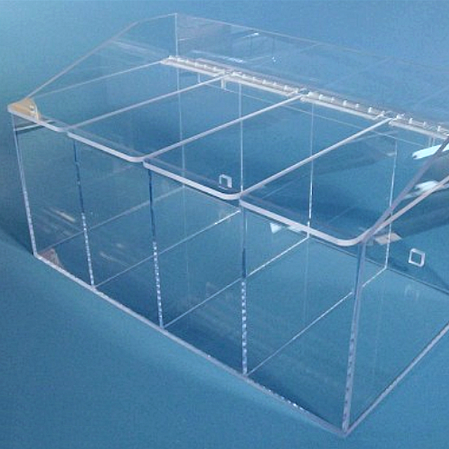 SOS Cleanroom 20"W x 12"H x 11.5"D - Cleanroom 4-Compartment Dispenser (Separate Lids)