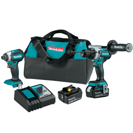 Makita XT291M 18V LXT® Lithium‘Ion Brushless Cordless 2‘Pc. Combo Kit (4.0Ah)