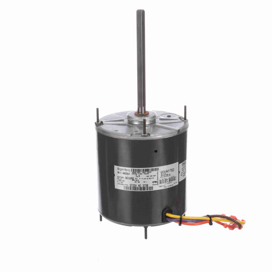 Genteq Condenser Fan Motor, 1/2 HP, 1 Ph, 60 Hz, 208-230 V, 1075 RPM, 1 Speed, 48 Frame, TEAO - 3730