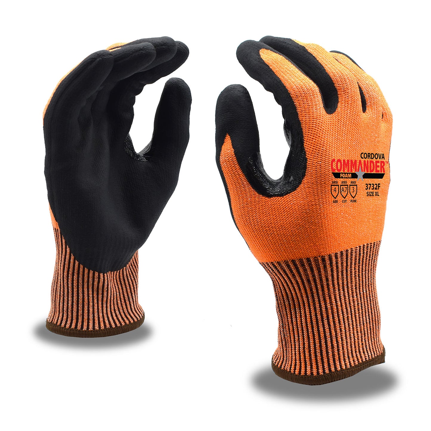 Cordova Safety 3732FXL COMMANDER™ FOAM, HPPE/Glass/Steel, A7