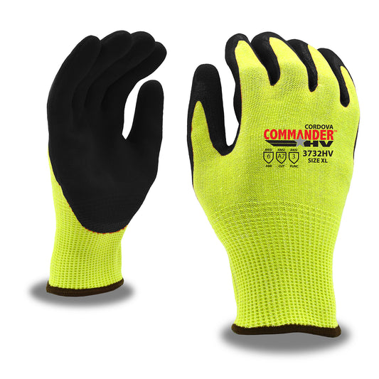 Cordova Safety 3732HVXXL COMMANDER HV™, HPPE/Glass/Steel, A7 Cut