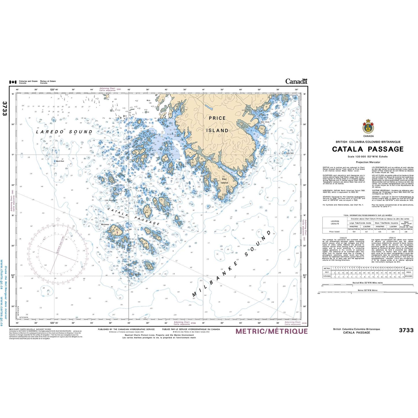 Paradise Clay CAN3733 CHS Chart Catala Passage