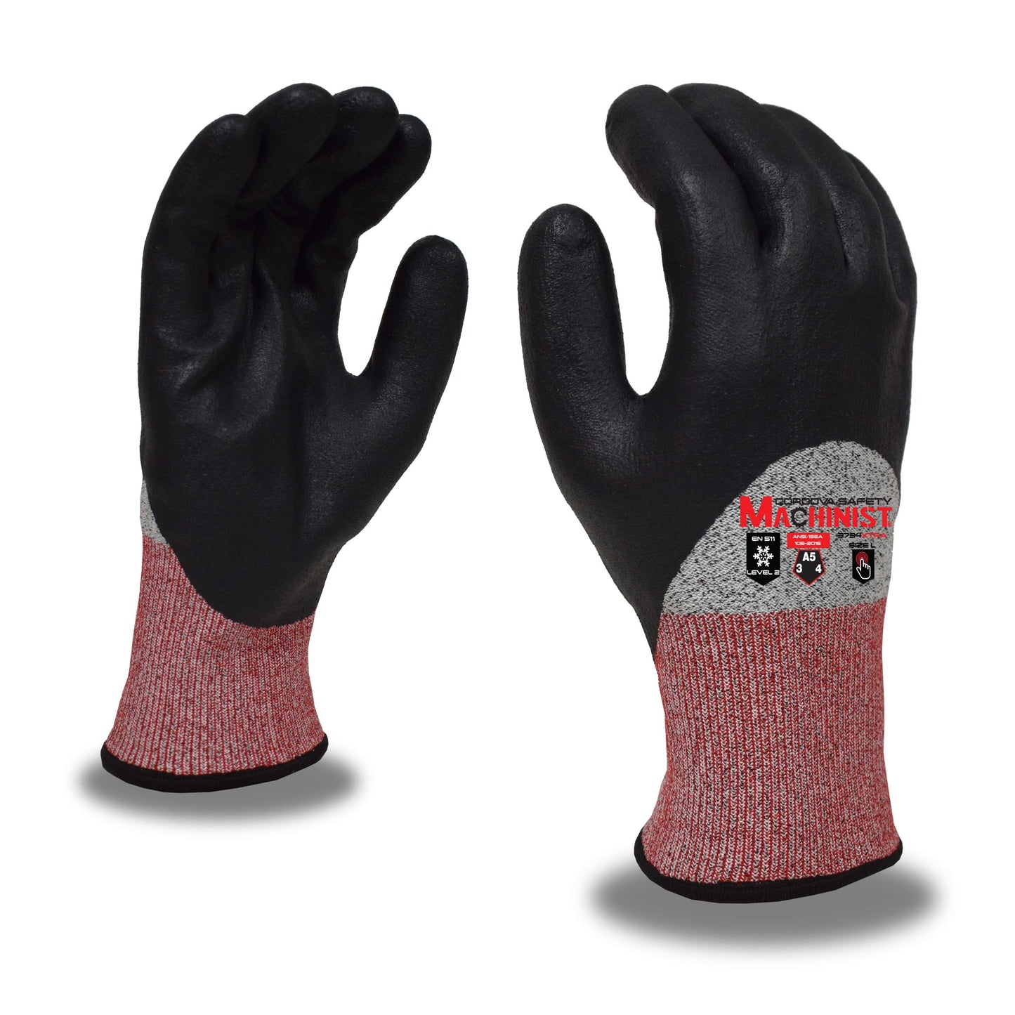 Cordova Safety 3734XTRA-XL MACHINIST® XTRA, TWO-LAYER INSULATED SHELL, 13- GAUGE HPPE/GLASS