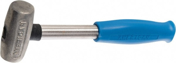 American Hammer AM3ZNPG Non-Marring Hammer, 3 lb, 1-3/4" Face Dia, Zinc Aluminum Alloy Head