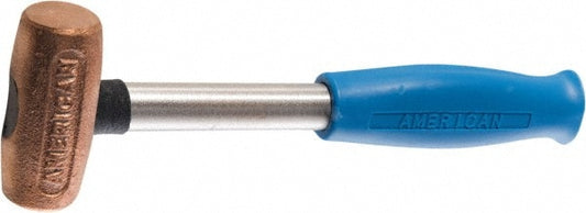 American Hammer AM4CUCG Non-Marring Hammer, 4 lb, 1-5/8" Face Dia, Copper Head